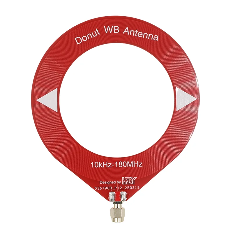 A37T-10Khz-180Mhz Mini Loop Antenna All Band Coverage Ring Donut Antenna Supports Shortwave/Medium Wave SDR For Radio