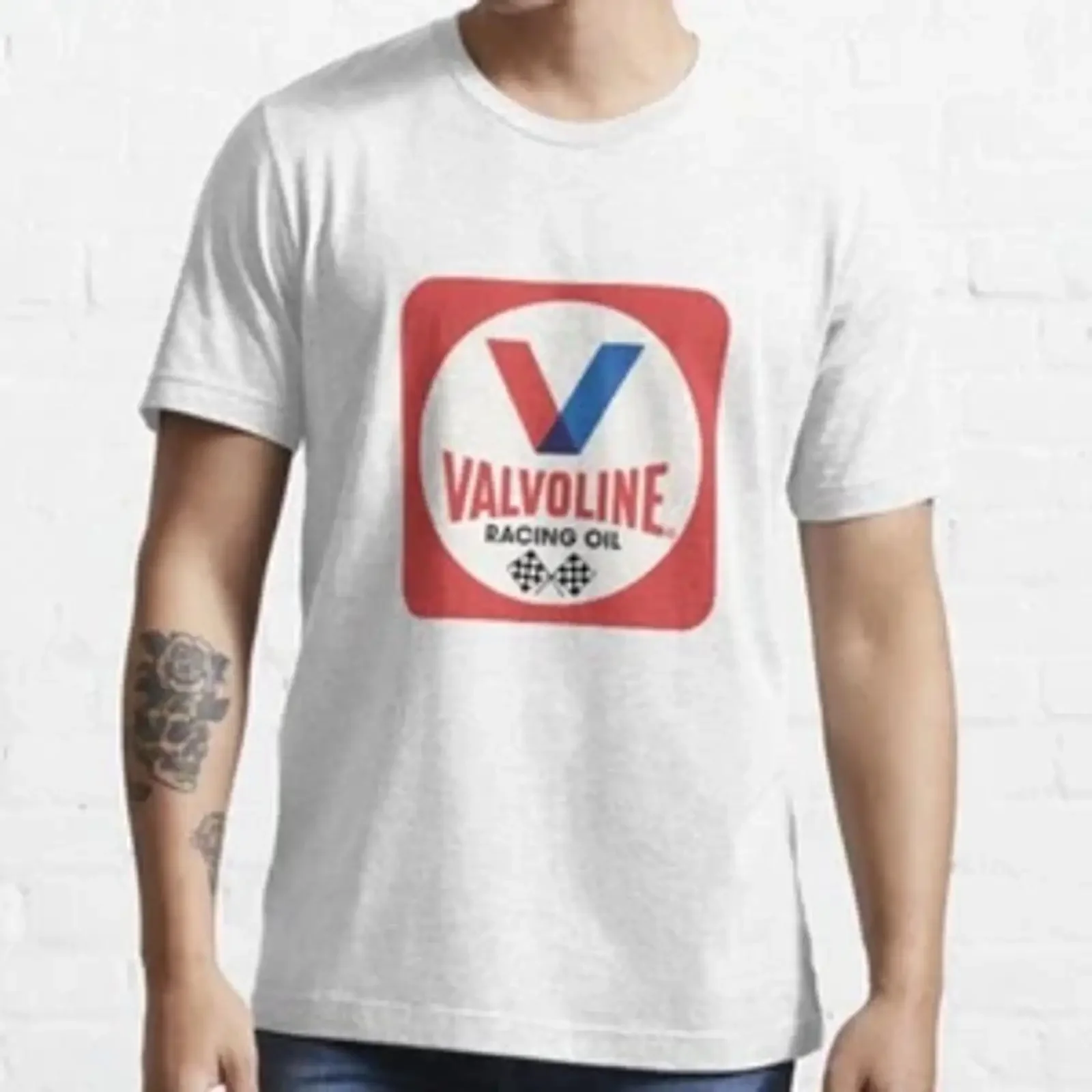 Винтажная футболка Valvoline Racing Oil Classic, размеры M-3XL, сделано в США, с эффектом потертости, комфортная, эластичная, мягкая, стильная.