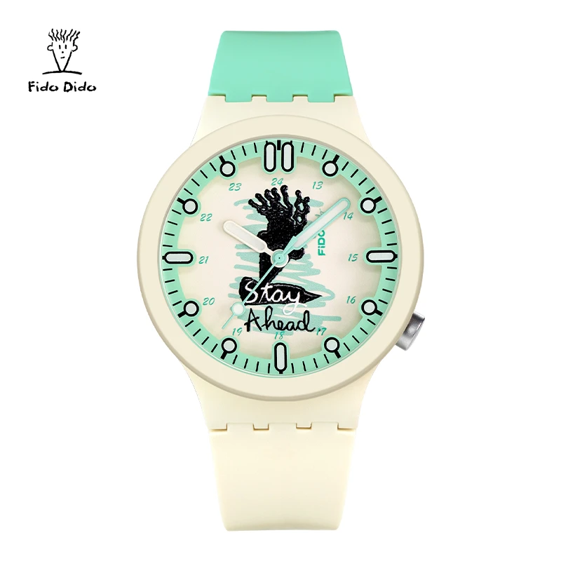 FIDODIDO Qixi طفل الاتجاه ساعة طالب المدرسة الثانوية موضة تنوعا ساعات الزوجين اليابان حركة نموذج FD2356 Series-913