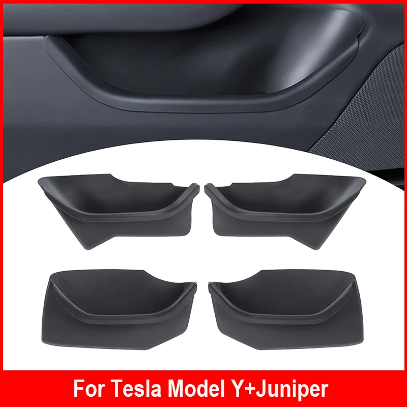 

Для Tesla Model Y Juniper 2025+ ящик для хранения с боковой дверью, полная крышка, передний и задний внутренний ящик для хранения, аксессуары