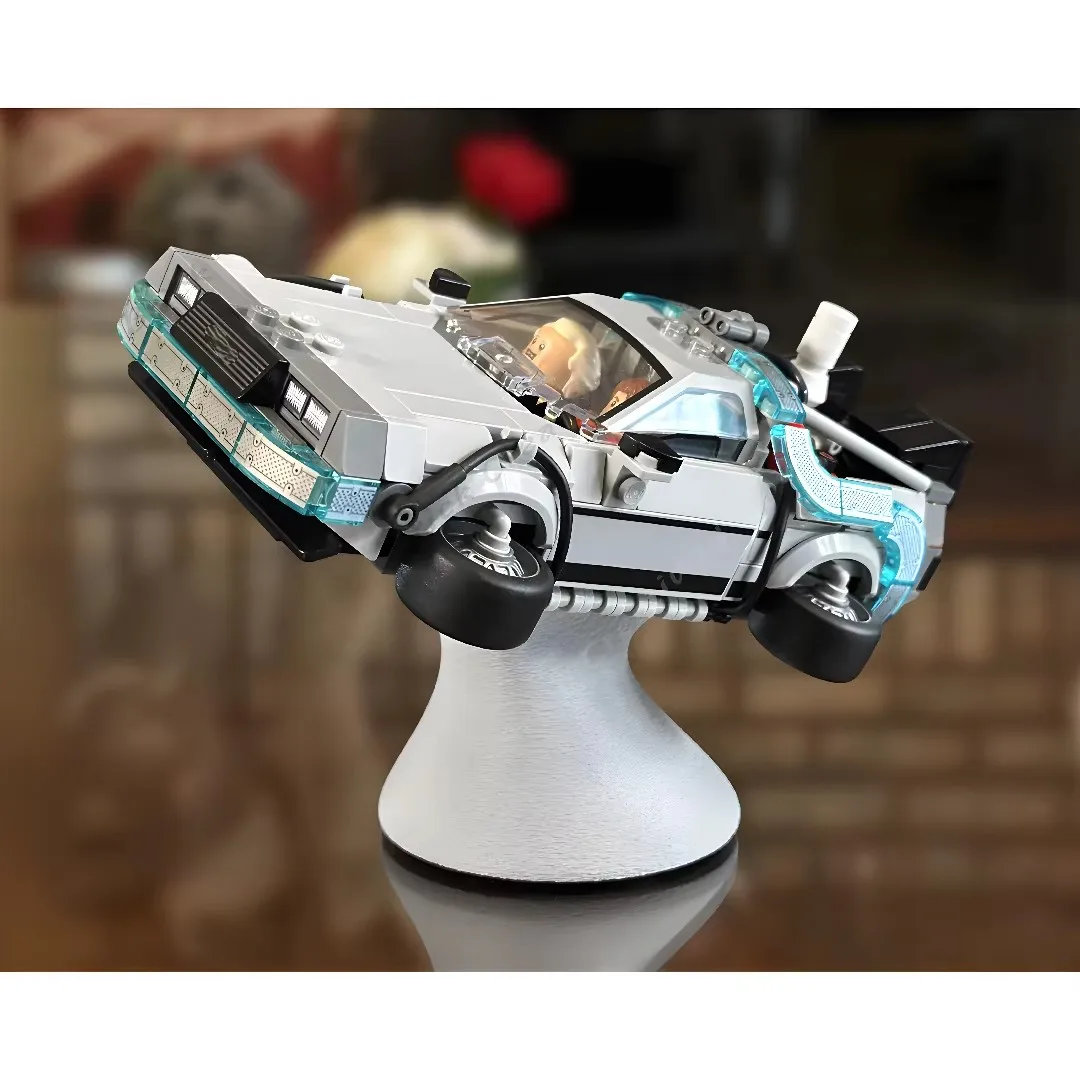 Suitable for 77256 Time Machine Return to the Future Base for Speed Racing Series Building Blocks Display Stand