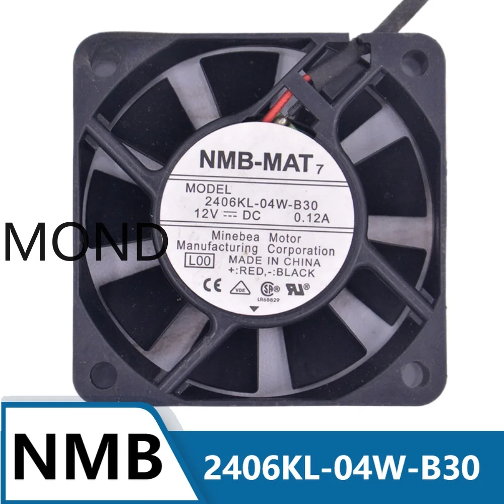 

NMB 2406KL-04W-B30 Server Cooling Fan NMB-MAT 6015 6CM 12V 0.12A High Air Flow Axial Inverter Cooler New