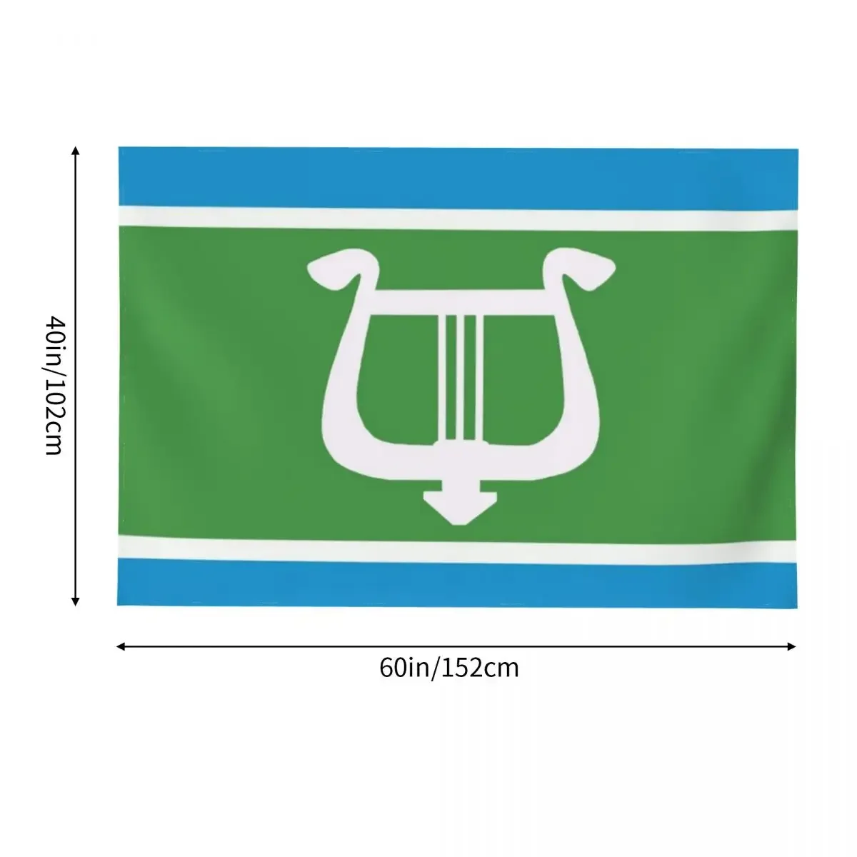 علم جورفيك نسيج كبير لتزيين الغرفة، نسيج الفطر