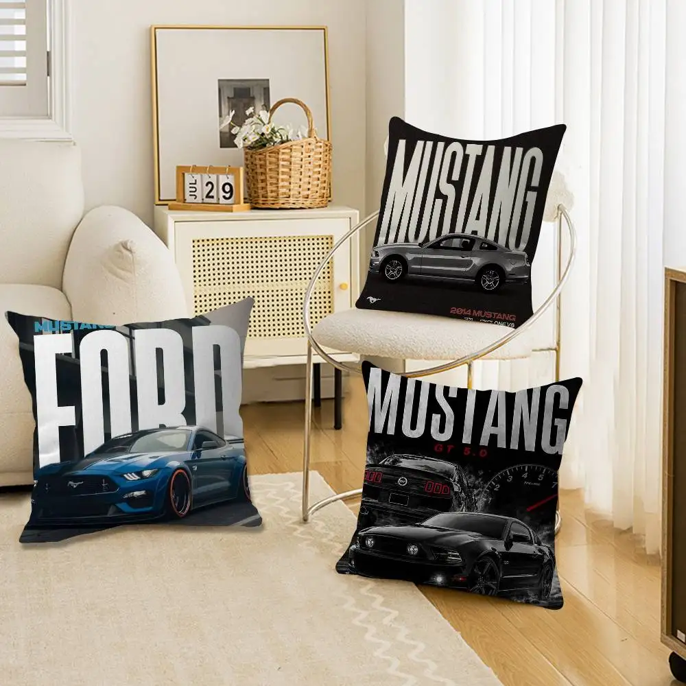 Car F-Fords Logo Pillow Cushion Cover Pillowcase Living Room Sofa Home Decor Customized