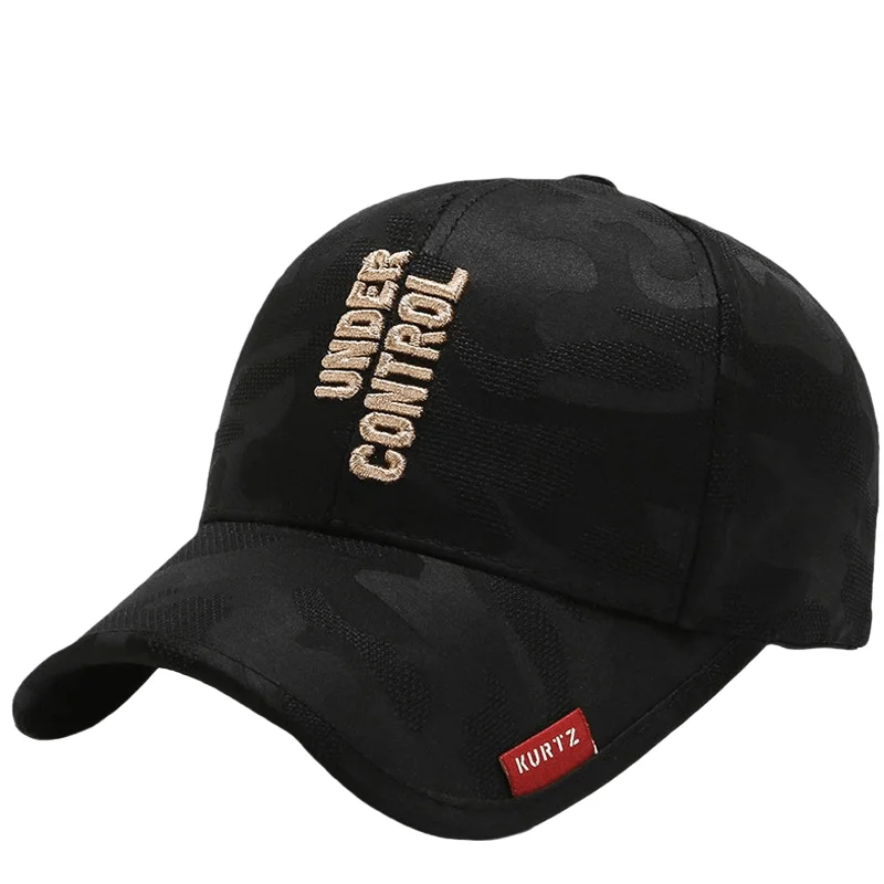 Sombrero negro para el sol para hombre y mujer, gorra de béisbol de algodón con letras bordadas, gorra de camionero transpirable a la moda para