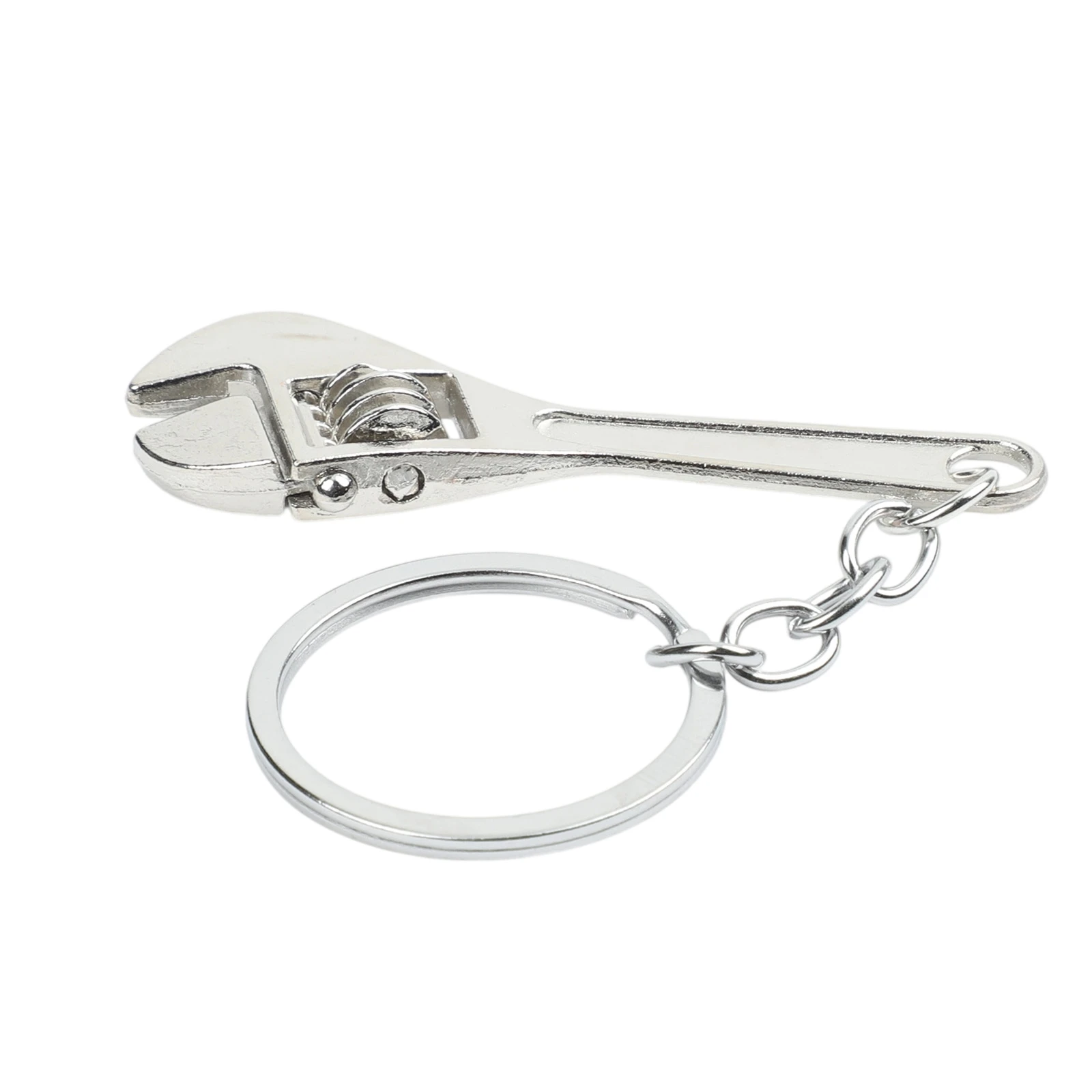 For Mini Adjustable Wrench on Keyring - Metal Spanner Tool for Portable Use Functional Compact Accessory for Keys or Bags