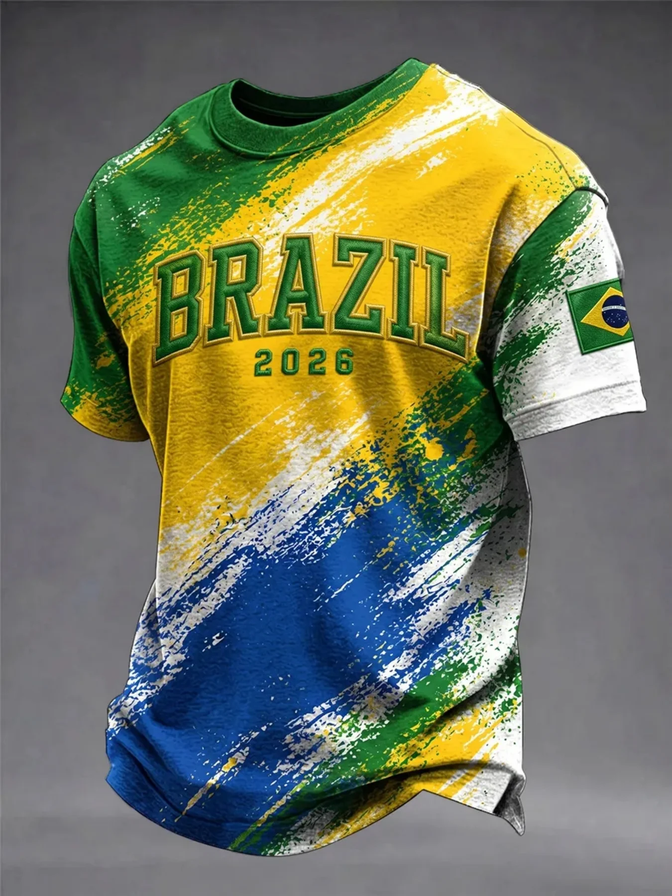 2026 Mens Brazil Soccer Jersey Football TShirt Short Sleeve Athletic Sportswear Fan Top Summer Te