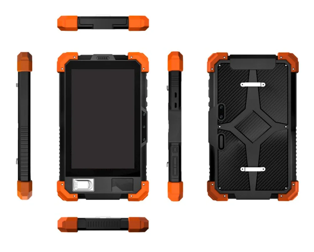 Factory OEM 7inch Industrial Rugged Android Tablet 32GB Touch IP52 Rugged Pad With NFC Fingerprint Scanner Sturdy Tablet PC