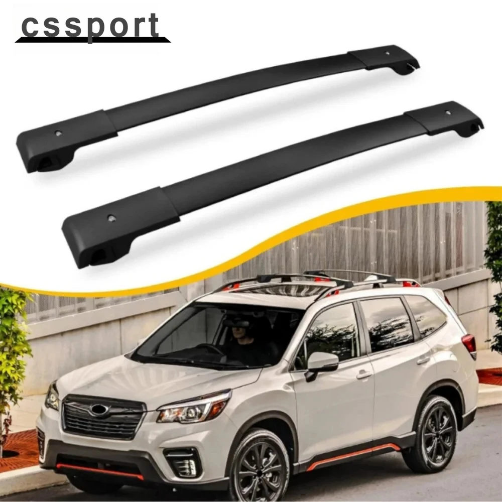 

2 шт., высококачественные поперечины из алюминия и АБС-пластика, багажники на крышу, рейка для Subaru Forester 2014-2024 Black QC-109