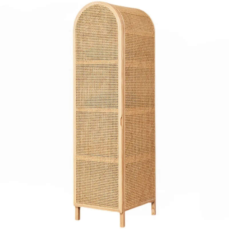 wardrobe Nordic modern simple clothing cabinet ash wood home bedroom simple Japanese bed and breakfast furniture