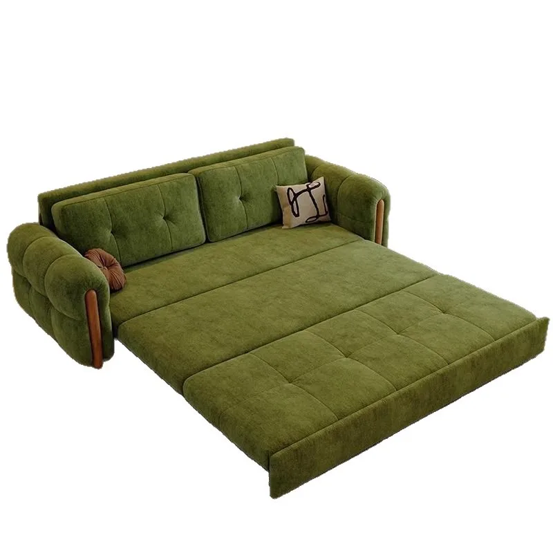 

Italian minimalist sofa bed multi-functional, retractable dual-purpose living room single double small apartment