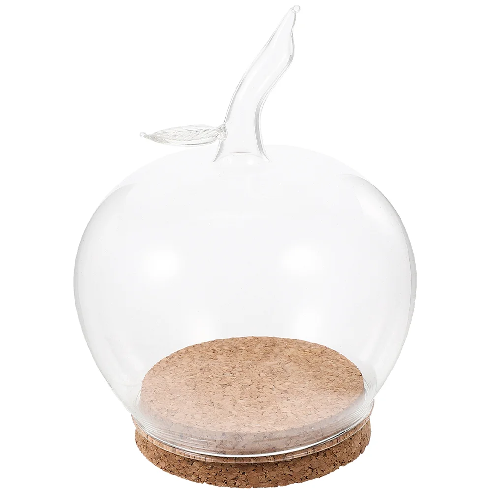 

Transparent Glass Cover Decorative Dome Vase Clear Bell Jar Base Creative Landscape nament Home Party Wedding