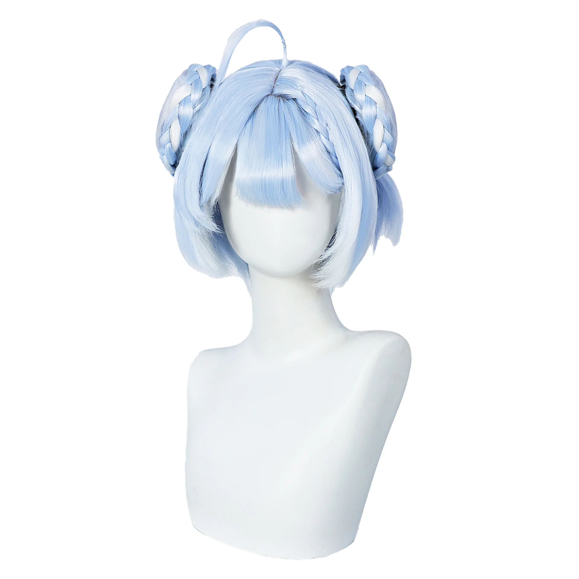 Anime Game Wuthering Waves Youhu Cosplay Cute Blue Pigtails Hair Wig Halloween Carnival Party for Women Girls Role Play Props