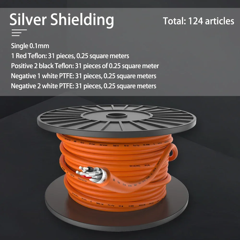 

Кабель A88 Pure Silver 4Cores XLR-RCA для сбалансированного аудио, улучшение звука для высококачественного аудиооборудования