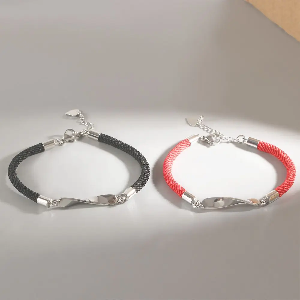 Jewelry Accessories Jewelry Weaving Rope Men Alloy Forever Love Mobius Ring Friend Bracelet Couples Bracelets Hand Rope