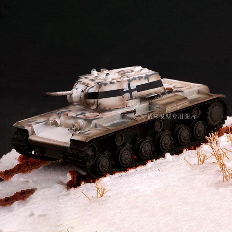 

Масштаб 1/72, немецкий улучшенный тяжелый танк KV-1 KV1, 1941 г., имитация пластикового гусеничного танка, модель дисплея, коллекционное украшение для подарка