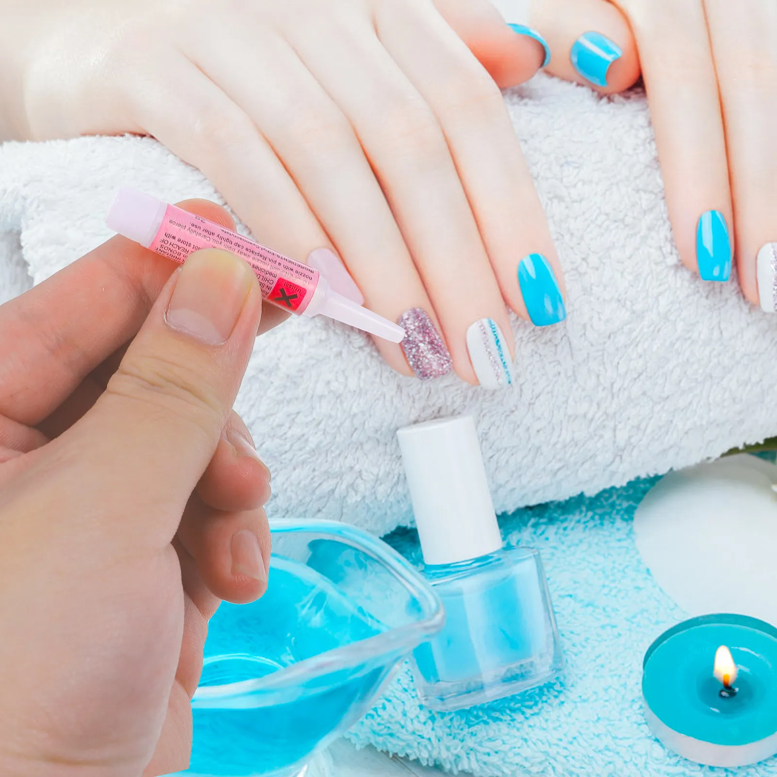 2G Super Strong Quick-Drying Nail Glue for Press-On Nails, Rhinestones, Beads & Gems – 30 pcs