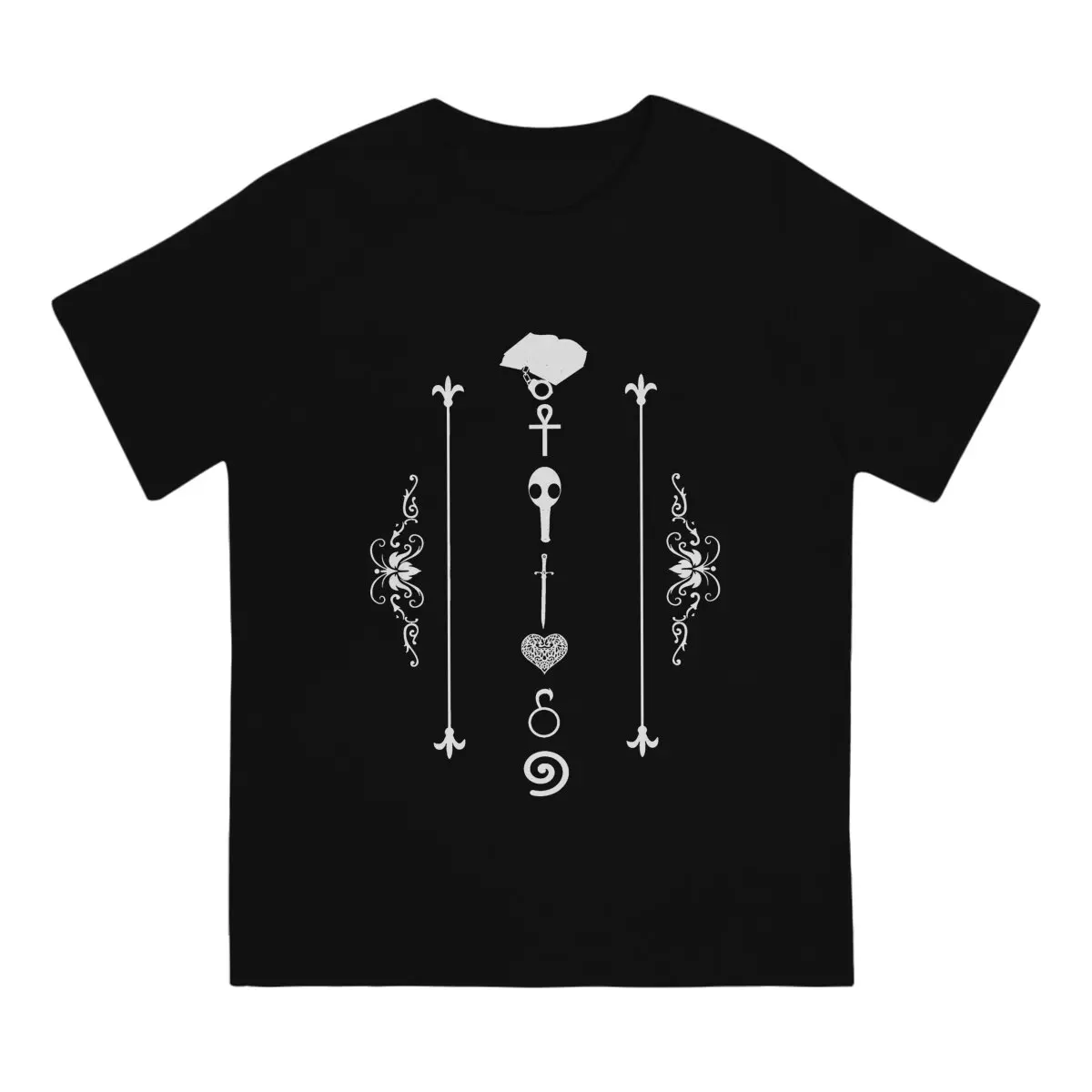 Endless Sigils T-Shirt Men Demons Mirror Humorous Tee Shirt Round Neck Short Sleeve T Shirts Gift Idea Clothing