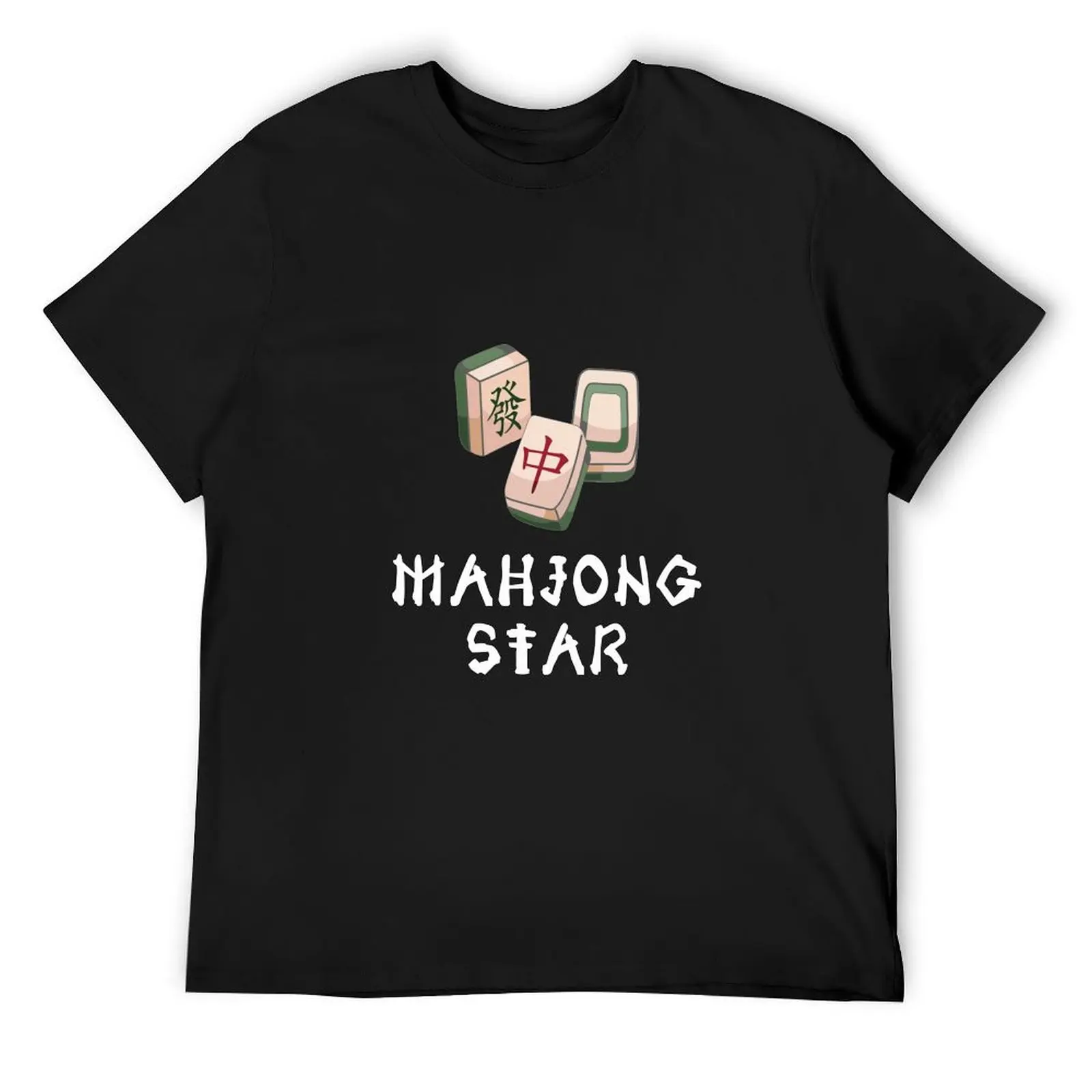 Mahjong Star T-Shirt vintage anime shirt designer shirts mens t shirt graphic