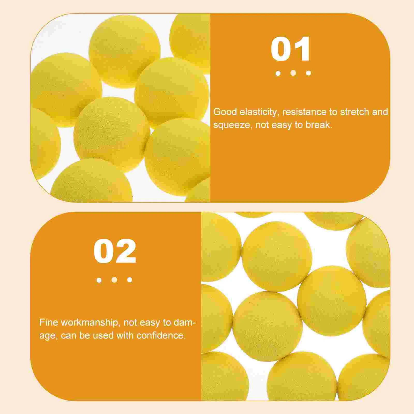 24 Pcs Duck Soft Foam Balls Round Toy Kids Plaything Eva Game Replacement Practical Decompression