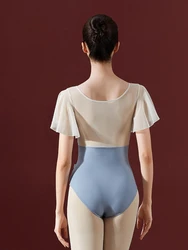 Ballet Body Pak Chinese Dans Praktijk Pak Siamese Gymnastiek Basic Training Body Pak Volwassen Art Test Kleine Vliegende Mouwen