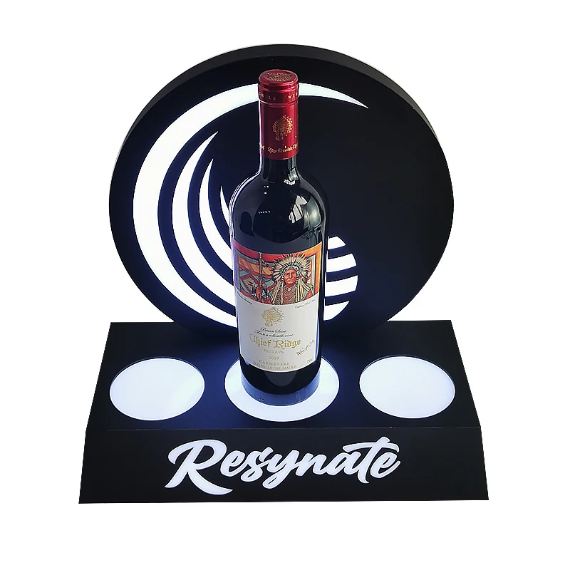 Lighting Light Emitting Diode Acrylic Bottle Back Bar Beautification Display Bottle Whiskey, Vodka Light Emitting Diode Shelf