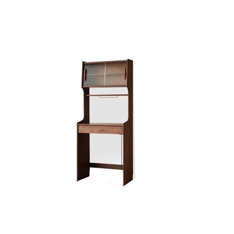 black walnut dining side cabinet dining table against the wall integrated telescopic Nordic kitchen cabinet