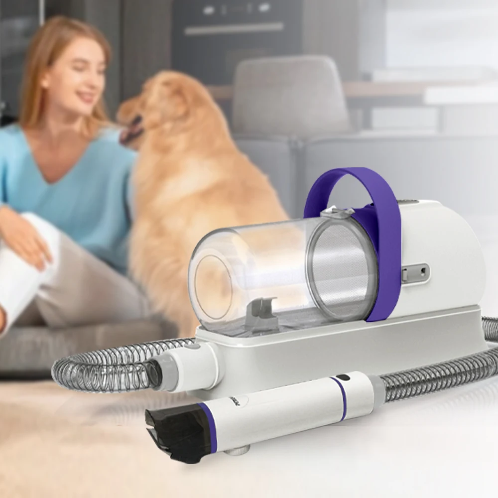 New   High Quality 7 In 1 Pet Grooming Kit Vacuum Cleaning Includes Nail Grinder And Other Tools Made Of ABS And PP