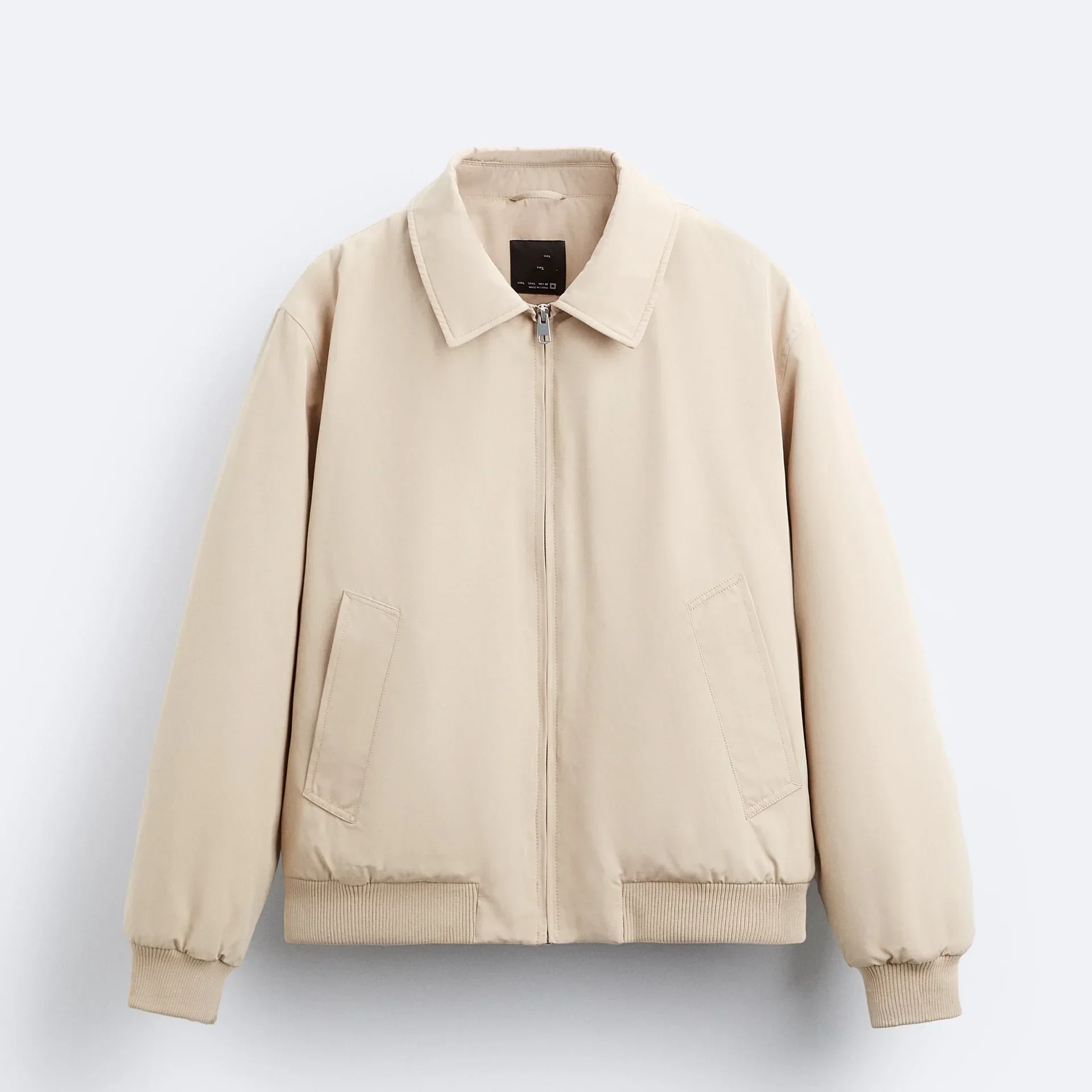 LIBIELIY Lapel Zipper Cotton-padded Clothes, Men's New Autumn And Winter Fashion Simple Atmospheric Jacket, Solid Color Casual