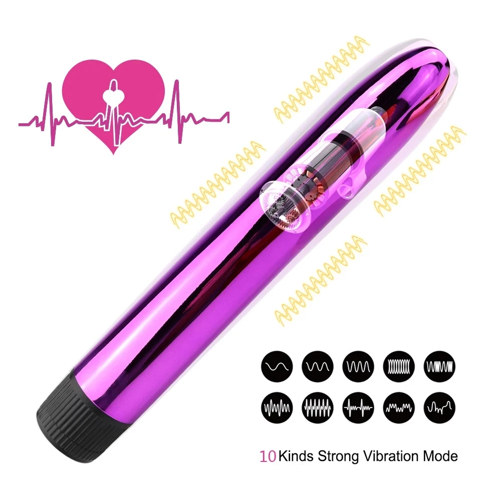 7 Inch Dildo Vibrator Portable Adult Sex Toys G-spot Stimulation Anal Massage Female Masturbator Bullet Vibrators For Women