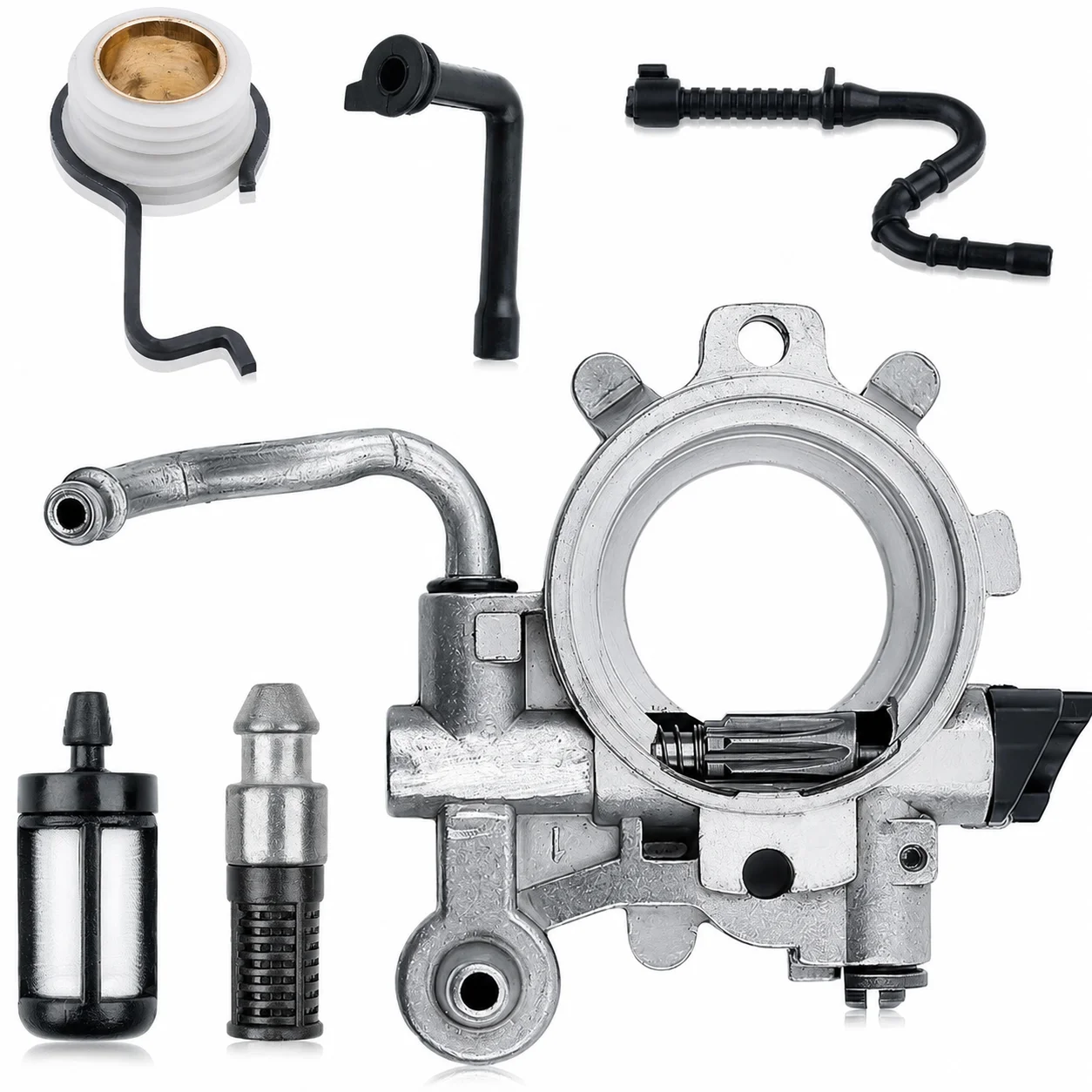 Replacement Oil Pump Oil Filter Kit For Stihl 044 MS440 MS360 MS361 OEM 11286403205 1128 640 7112 1128 647 9405 Chainsaw Parts
