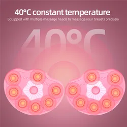 Electric Breast Massage Pad Infrared Heating Chest Enlargement StimulatorAnti-chest Sagging Breast EnhancementInstrument
