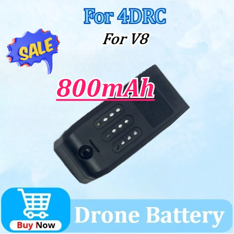 

New 3.7V 800mAh Drone Replacement Battery For 4DRC V8 RC Quadcopter Accessory Parts Powerful Replacement Batteries