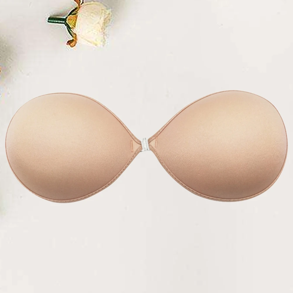 1 par de cubiertas de silicona antideslizantes para el pecho para mujer, cubiertas adhesivas sin costuras para pezones, perfectas para sin tirantes y sin espalda