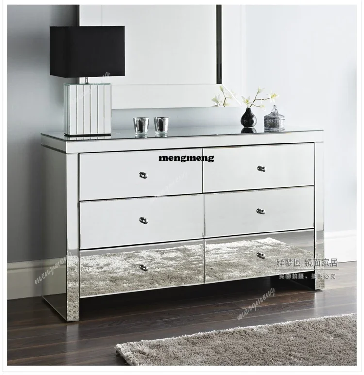

Hot sales European mirror furniture, fashionable mirror decorative cabinets, post-modern porch cabinets, drawers, lockers
