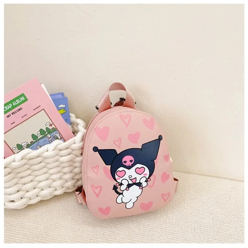 

Sanrio Kindergarten Hello Kitty Kuromi Backpack Snoopy Girls School Bags Kawai Cartoon Kids Satchel School Stationery Gifts