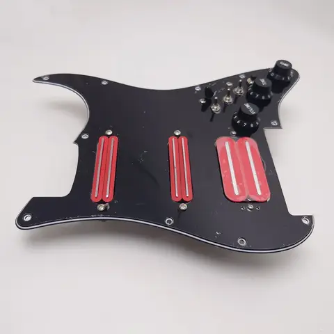 गिटार प्रीवायर्ड लोडेड पिकगार्ड सेट कॉइल स्प्लिटिंग SSH हमबकर पिकअप स्ट्रैट 11 होल गिटार एक्सेसरीज़ के लिए 8 best sales गिटार लोडेड पिकगार्ड - №5