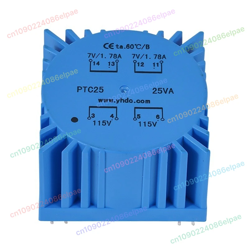 

Dual 12V/15V/18V Ring Seal, Square Ring Bull, Front-Stage Headphone Amplifier DAC Upgraded Talema Transformer