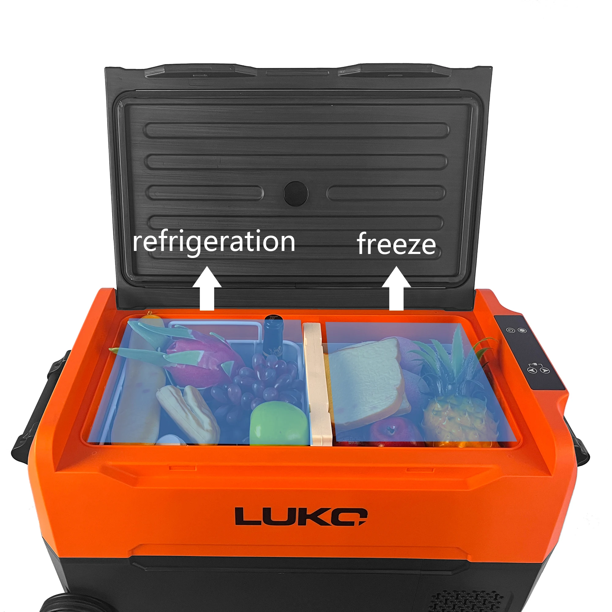 

Camping Car Refrigerator Portable 12V 24V Compressor Cooler Ice Cream Refrigerator Freezer Car Fridge