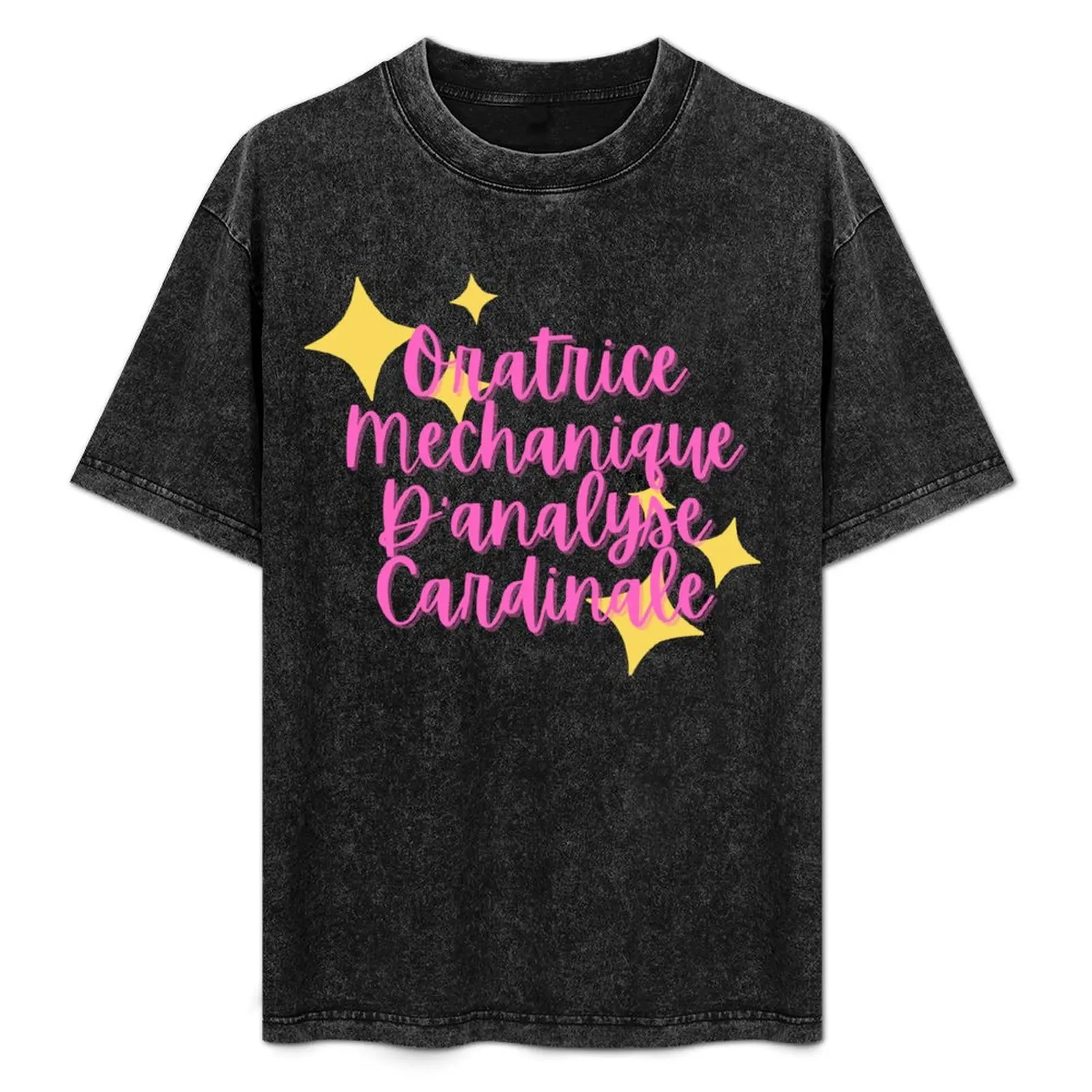 Camiseta con estampado moderno de Oratrice Mecanique d'Analyse Cardinale para hombre
