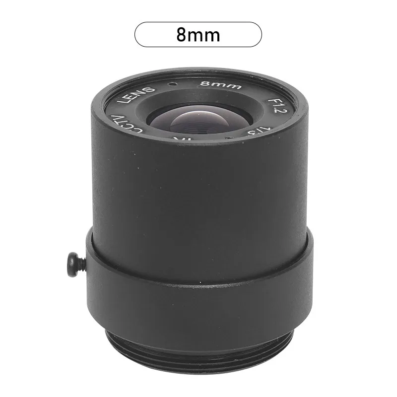 Fixed Iris CS‑Mount Surveillance Industrial Camera Lens 2.8/4/6/8/12/16/25mm Focal Length 1/3