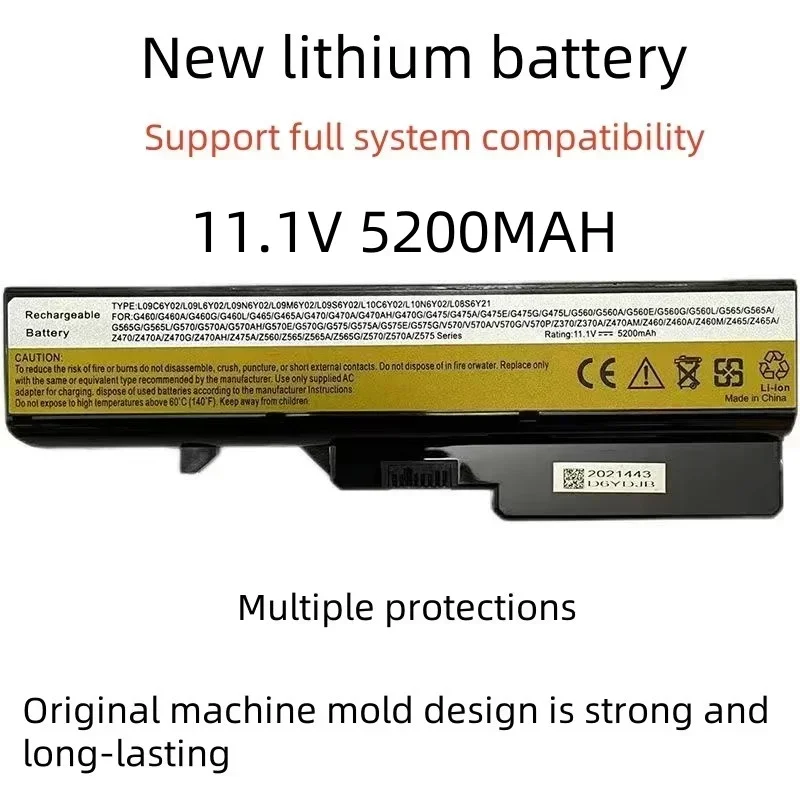 

Suitable for 11.1V 5200MAH G460 battery G470 Z460 Z470 Z475 V360 B470 V370 laptop battery