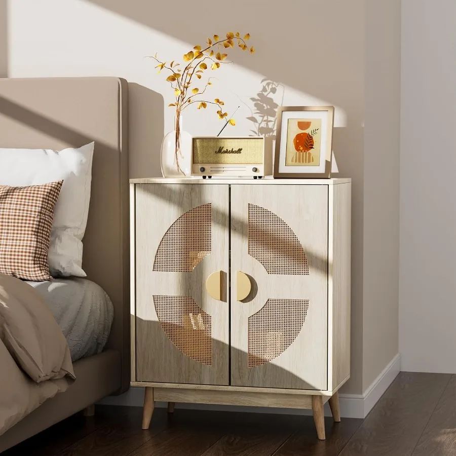 Modern Buffet Cabinet with Storage Sideboard Accent Credenza featuring Doors and Shelves for Living Room Kitchen Dining Room Ha