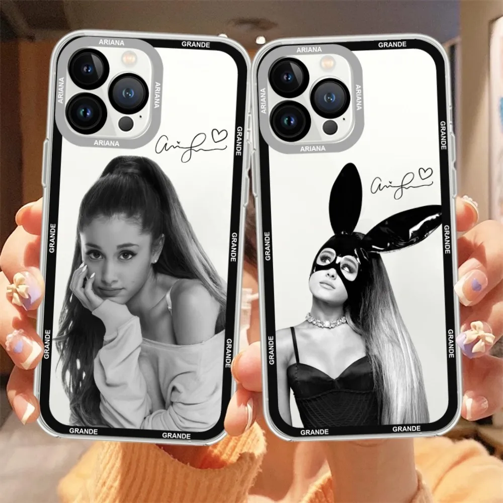 Etui na telefon Singer A-Arianas G-Grandes do iPhone\'a 15 13 14 12 11 Pro Max X XR XS Max