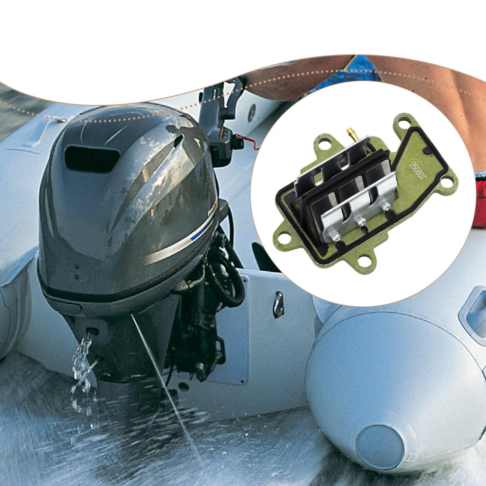 

Intake Valve Assembly Metal for Yamaha 9.9fmh 2 Stroke 15HP Sturdy