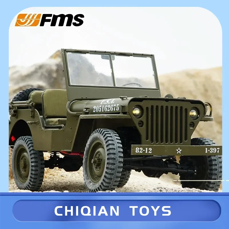 

FMS 1/6 Scale Willis Remote Control Car Off-Road Climbing Super Large Four-Wheel Drive Electric Model Toy Realistic