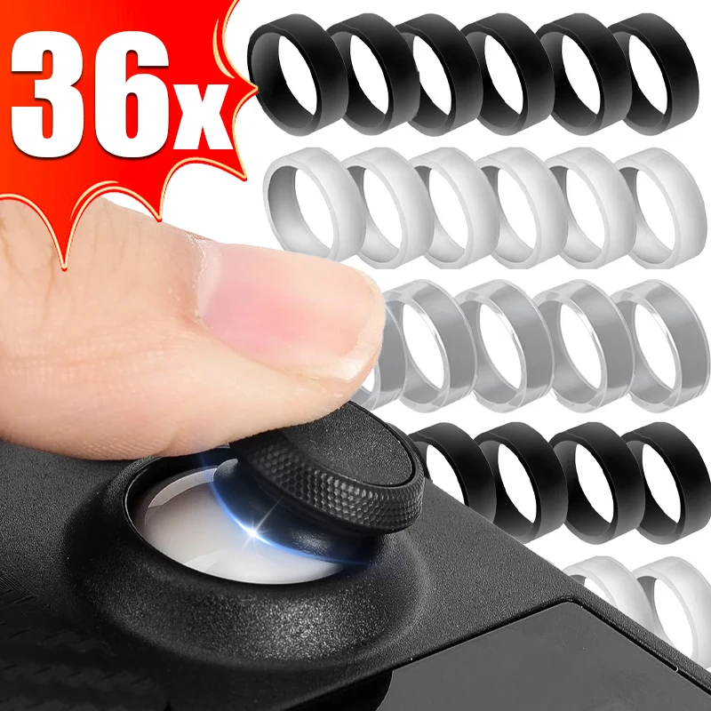 36-1PCS Invisible Elastic Joystick Protective Ring Rubber Gamepad Controller Joystick Protectors for Steam Deck PS5 PS4 Xbox