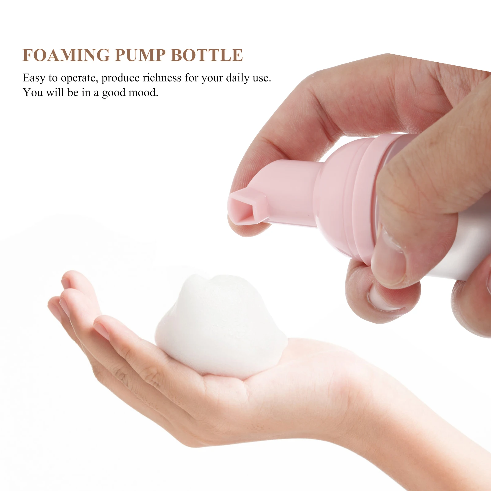 

3pcs Foaming Pump Bottle Travel-sized Spill-proof Empty Bubble Pump Bottles Shampoo Facial Cleanser Liquid Soap DIY Home School