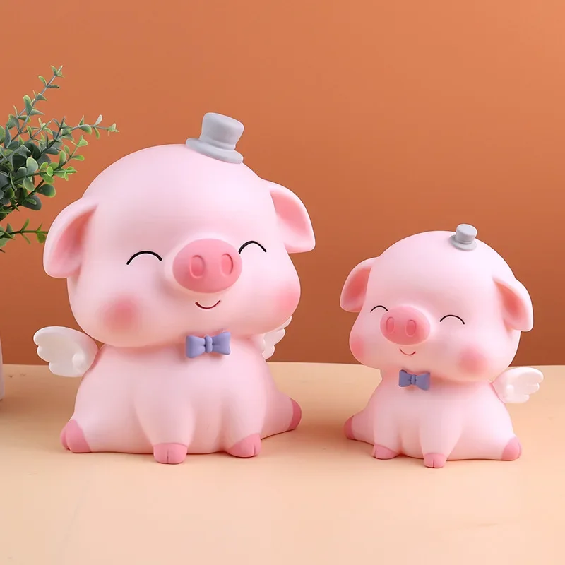 Cartoon Cute Piggy Bank Creative Kids Cognitive Early Education Can Save Desirable Savings Jar Desktop Ornaments Kids Gifts