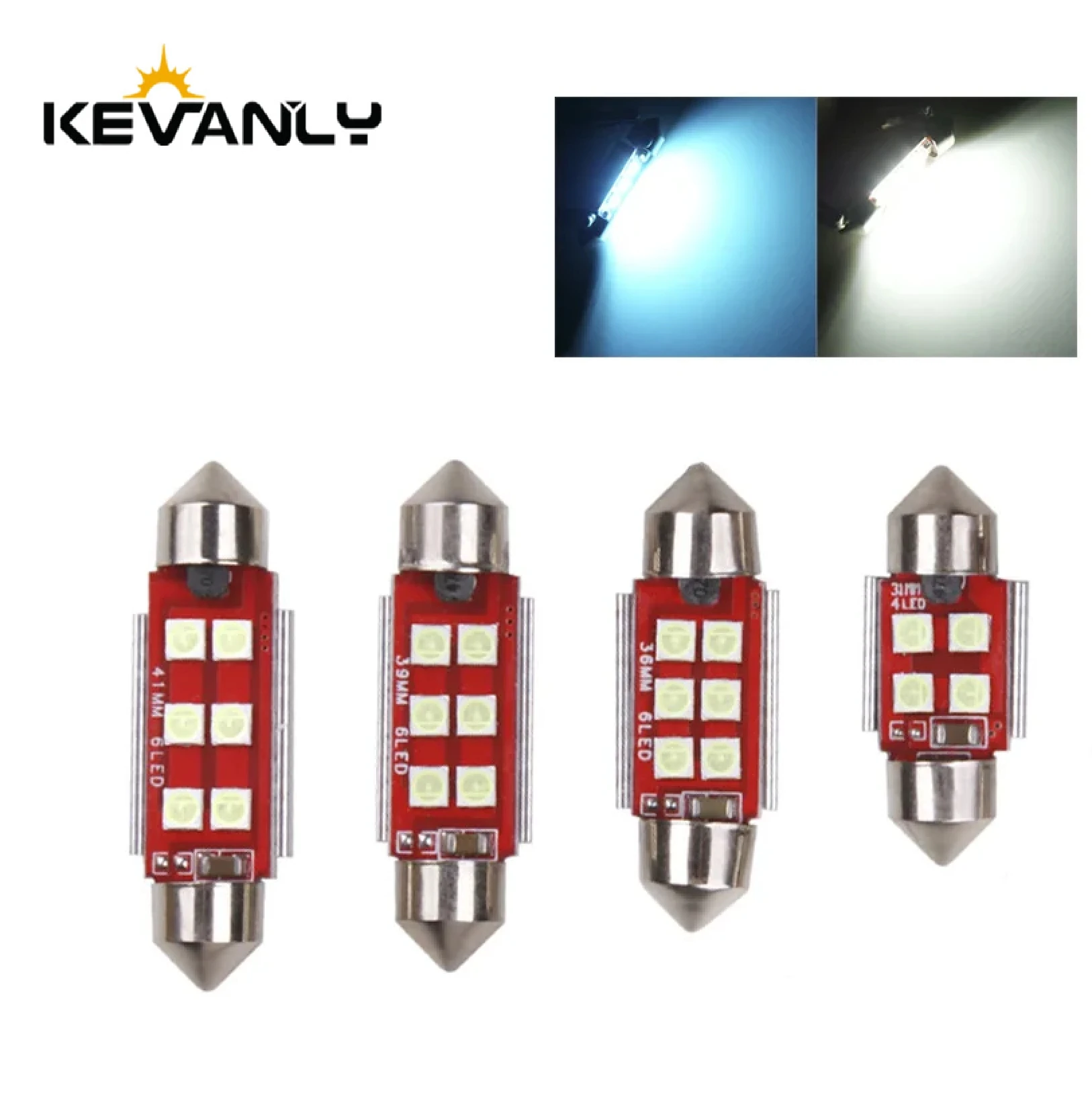 4 stücke Canbus C5W 31mm 36mm 39mm 41mm 3030 6LED SMD C10W Auto LED Girlande Licht lesen lichter Fehler Kostenlose Interior Doem Lampe Lampen